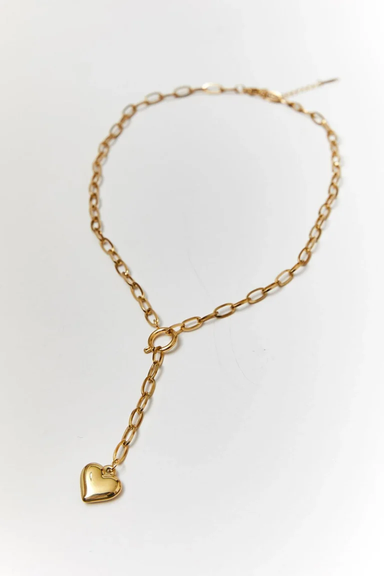 Stalen Ketting met Hart van 60 Pines