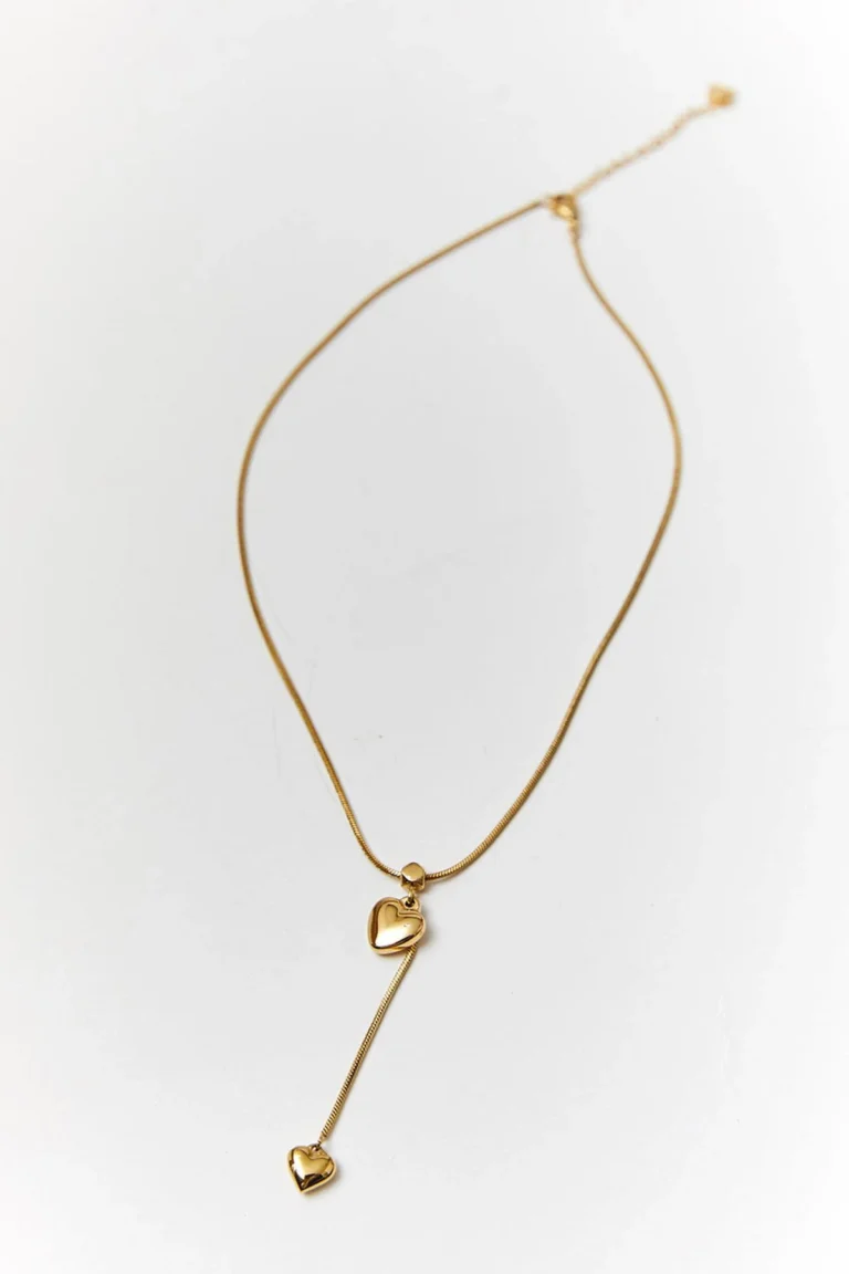 Stalen Ketting met Hartdetails van 60 Pines