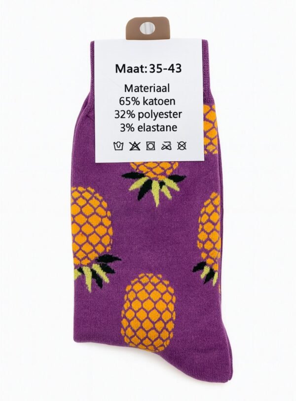 Paarse Ananas Sokken - Afbeelding 3